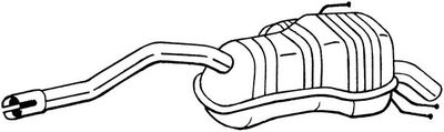 BOSAL 148-213 Глушитель выхлопных газов  для FIAT DOBLO (Фиат Добло)