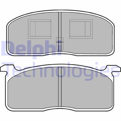 Комплект тормозных колодок, дисковый тормоз DELPHI LP199 для TOYOTA DYNA