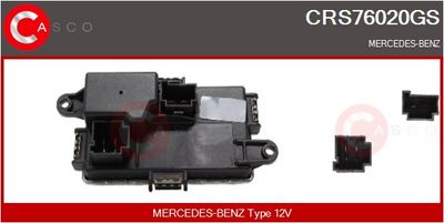 REZISTOR VENTILATOR HABITACLU CASCO CRS76020GS