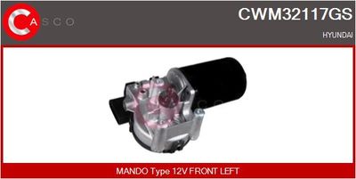 CASCO CWM32117GS Двигатель стеклоочистителя  для HYUNDAI i30 (Хендай И30)