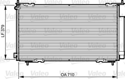 VALEO 814225 Радіатор кондиціонера для HONDA (Хонда)