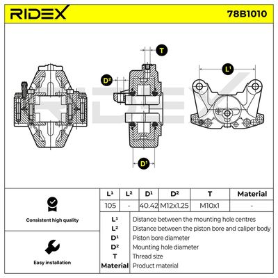 спирачен апарат RIDEX