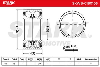 комплект колесен лагер STARK SKWB-0180105