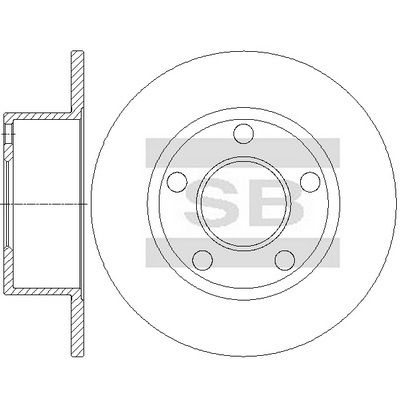спирачен диск Hi-Q SD5442