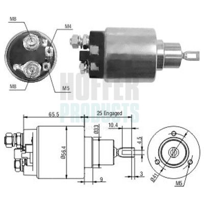 SOLENOID ELECTROMOTOR HOFFER 46107