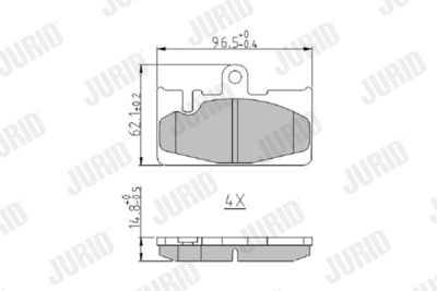 Brake Pad Set, disc brake 573954J