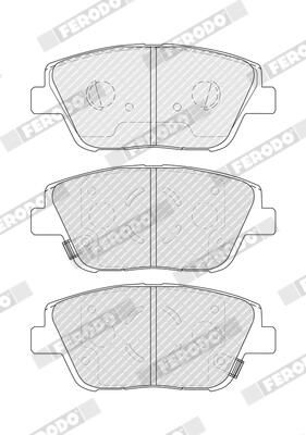 BREMSBELAGSATZ SCHEIBENBREMSE FERODO FDB4831 1