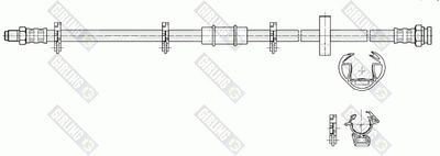 Тормозной шланг GIRLING 9002242 для AUTOBIANCHI Y10