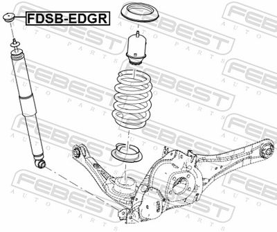 BUCSA DISTANTIER AMORTIZOR FEBEST FDSBEDUPR 1