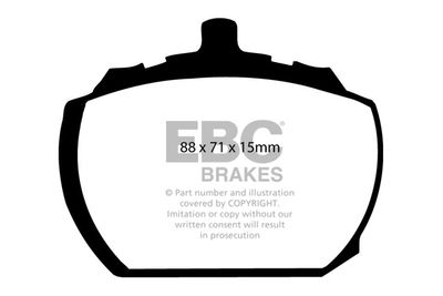 Комплект тормозных колодок, дисковый тормоз EBC Brakes DP240 для TRIUMPH 2500