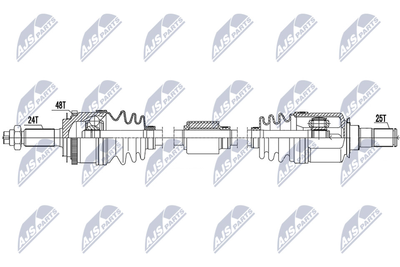 Приводной вал NTY NPW-HY-587 для HYUNDAI i10