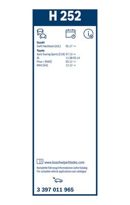 WISCHBLATT BOSCH 3397011965 5