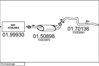 SISTEM DE ESAPAMENT MTS TOYO52238A018685