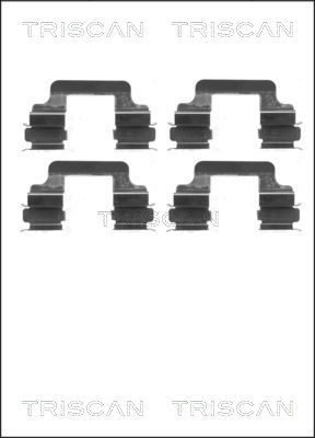 Комплектующие, колодки дискового тормоза TRISCAN 8105 101630 для BENTLEY CONTINENTAL