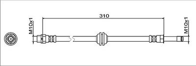 спирачен маркуч METZGER AUTOTEILE 4112063