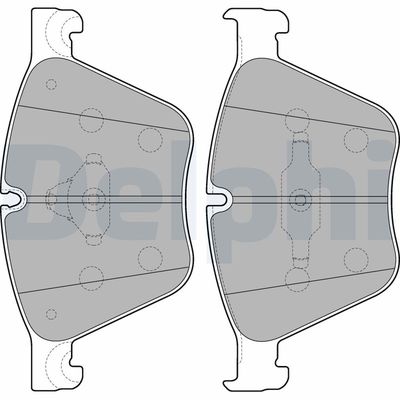 Комплект тормозных колодок, дисковый тормоз LP2210
