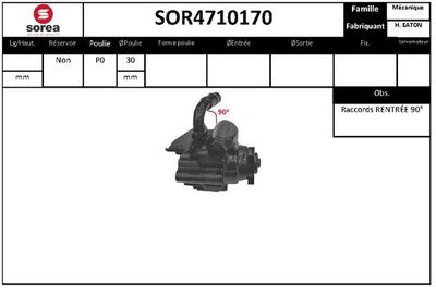 Гидравлический насос, рулевое управление EAI SOR4710170 для ROVER STREETWISE