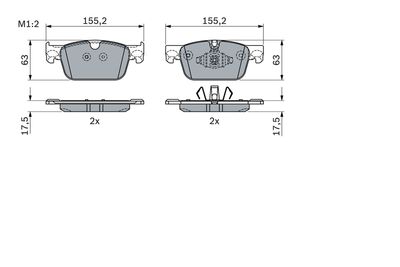 SET PLACUTE FRANA FRANA DISC BOSCH 0986424333 6