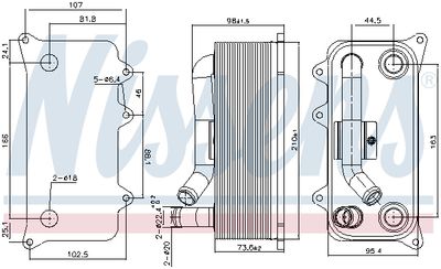 RADIATOR ULEI ULEI MOTOR NISSENS 91273 4