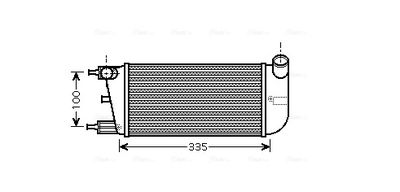 AVA QUALITY COOLING Intercooler, inlaatluchtkoeler (FTA4352)
