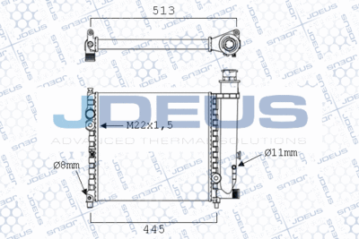 RADIATOR RACIRE MOTOR JDEUS M0210010