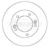 Tarcza hamulcowa BORG & BECK BBD5132