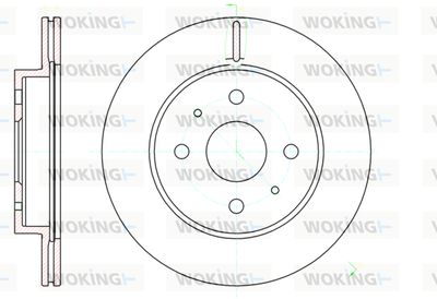 Тормозной диск WOKING D61190.10 для DAIHATSU SIRION