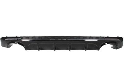 Bumper valance Achter (met verchroomde streep, zwart) past: KIA OPTIMA JF 03.18-12.19