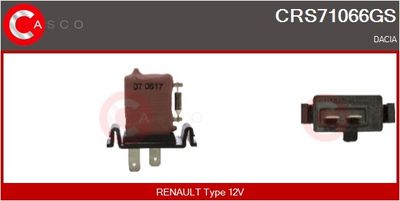 REZISTOR VENTILATOR HABITACLU CASCO CRS71066GS