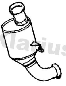 Filtr sadzy / filtr cząstek stałych, układ wydechowy KLARIUS 390641