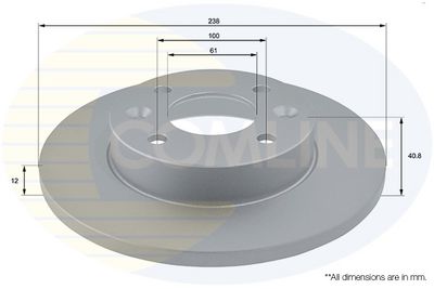 Brzdový kotouč COMLINE ADC1503