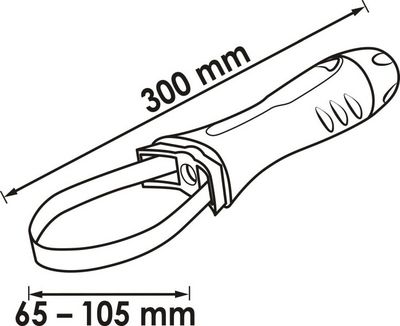 Vigor V2511N Pásový klíč olejového filtru 65-105mm