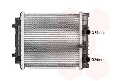 Радиатор, охлаждение двигателя VAN WEZEL 58012720 для VW ARTEON
