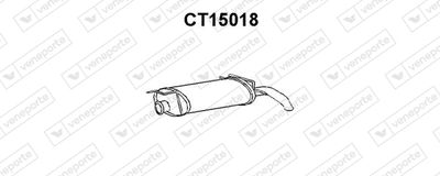 Глушитель выхлопных газов конечный VENEPORTE CT15018 для CITROËN AX