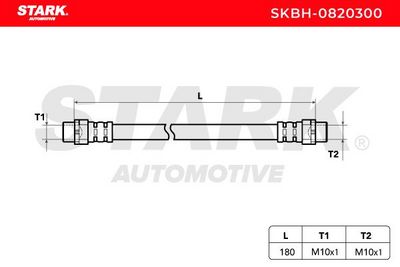 спирачен маркуч STARK SKBH-0820300