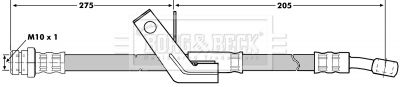Тормозной шланг BORG & BECK BBH7045 для HYUNDAI GETZ