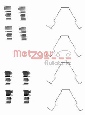 Комплектующие, колодки дискового тормоза METZGER 109-1652 для KIA CLARUS