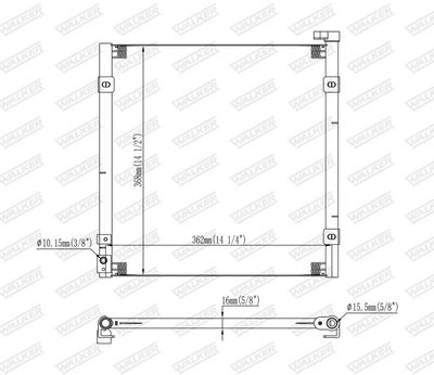 CONDENSATOR CLIMATIZARE WALKER WCD00251 6