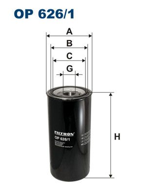 Oljefilter FILTRON OP 626/1