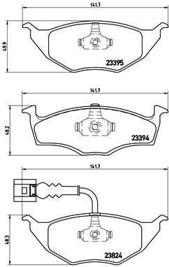 Brake Pad Set, disc brake P 85 063