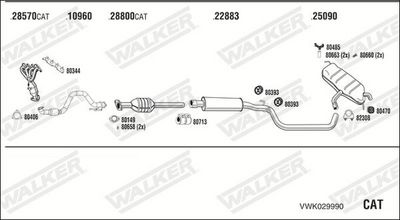 Изпускателна система WALKER VWK029990