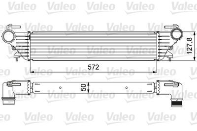 VALEO 818639 Интеркулер  для FIAT 500L (Фиат 500л)