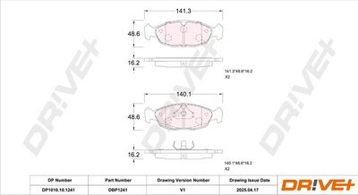BREMSBELAGSATZ SCHEIBENBREMSE DR!VE+ DP1010101241 2
