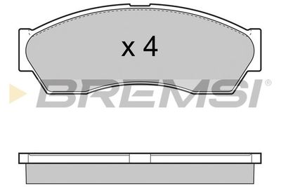 BP3434 BREMSI Комплект тормозных колодок, дисковый тормоз
