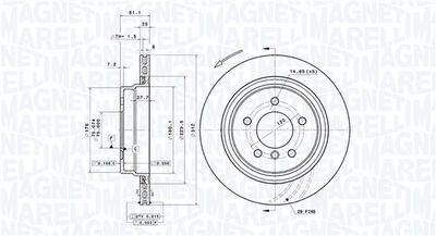 спирачен диск MAGNETI MARELLI 360406205901