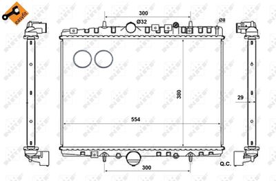 RADIATOR RACIRE MOTOR NRF 58303 3