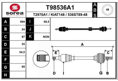 ANTRIEBSWELLE EAI T98536A1