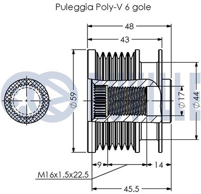 SISTEM ROATA LIBERA GENERATOR RUVILLE 542372 1