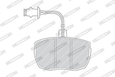 BREMSBELAGSATZ SCHEIBENBREMSE FERODO FDB841 1