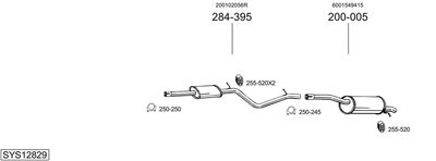 Układ wydechowy BOSAL SYS12829